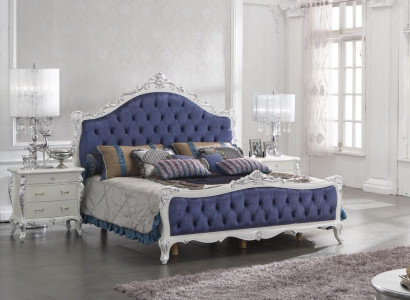Bedroom Set Bed + 2x Bedside tables Beds Ehe Double bed Rococo Baroque